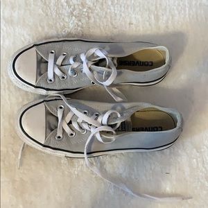 Grey Low Top Converse Sneakers